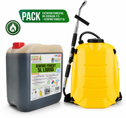 Pack Extintor Forestal de Espalda Matabi 17L + Ecofire Forest 5L